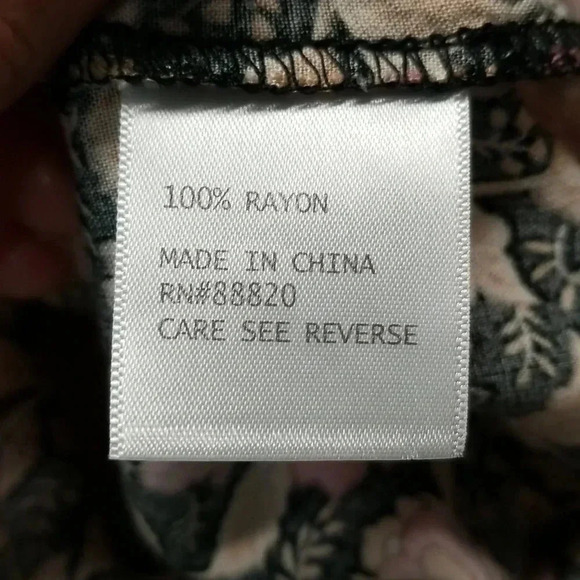 {Cynthia Rowley} Floral Print Blouse Size Small - Picture 10 of 11